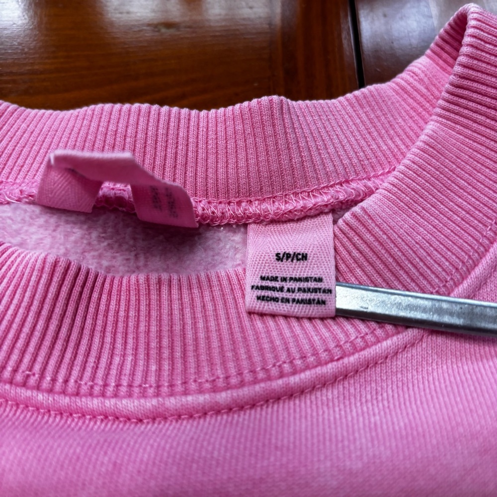 Roxy Lineup Pink Oversized Graphic Sweatshirt Size Small - Picture 9 of 16